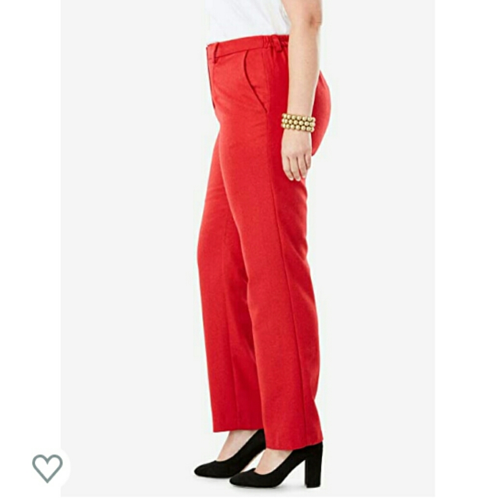 Jessica London Thick Red Pants